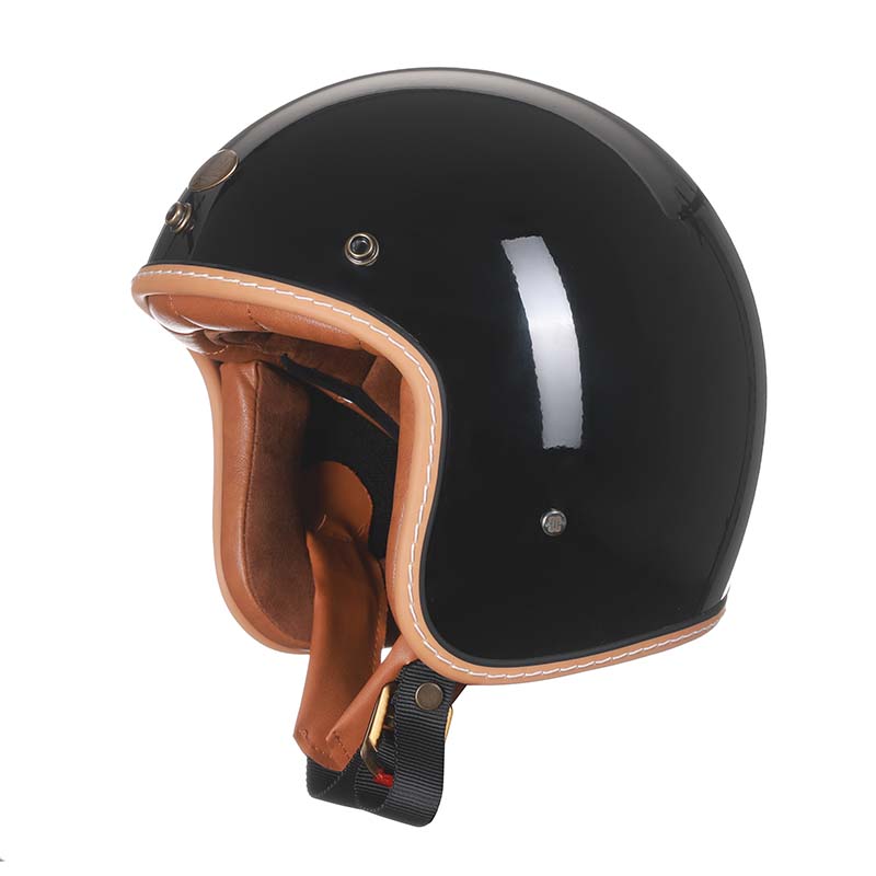 Vintage Motorhelm Laag Profiel DOT ECE Gecertificeerd Veilig Rijden Retro Stijl Bescherming Motor Scooter | Sansoti