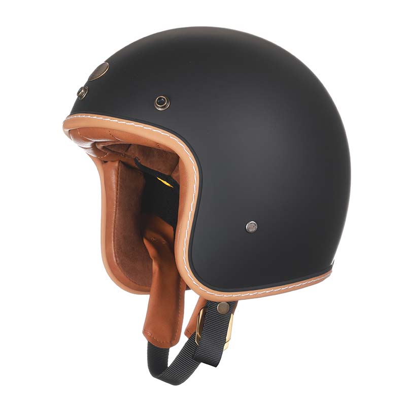 Vintage Motorhelm Laag Profiel DOT ECE Gecertificeerd Veilig Rijden Retro Stijl Bescherming Motor Scooter | Sansoti