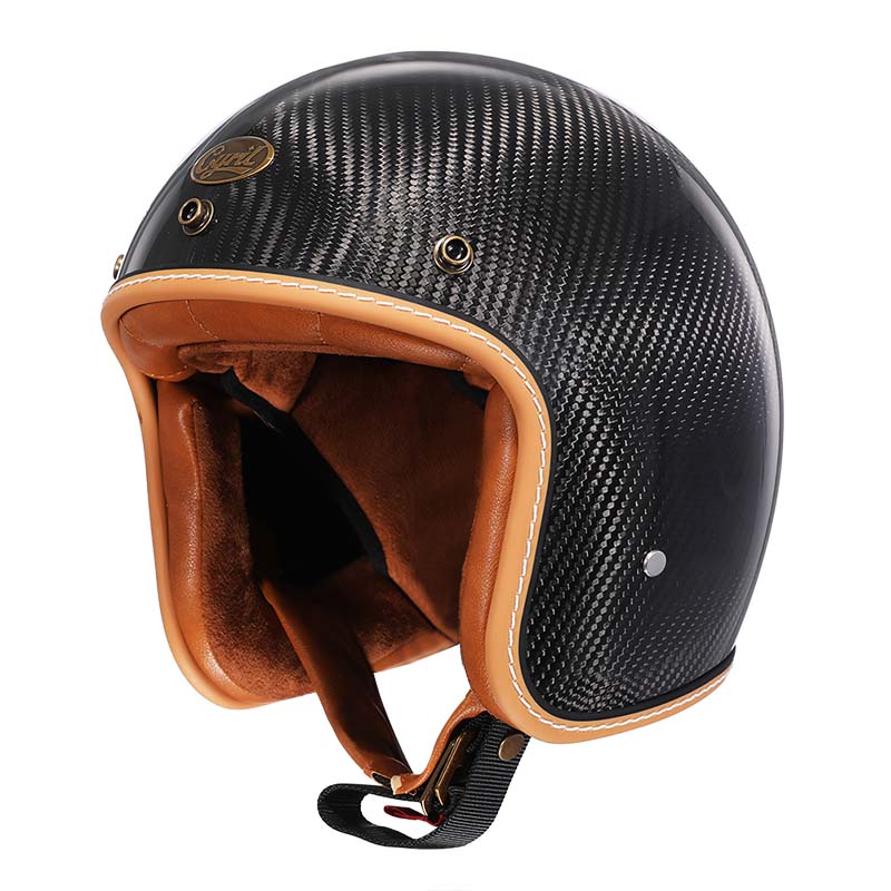 Vintage Motorhelm Laag Profiel DOT ECE Gecertificeerd Veilig Rijden Retro Stijl Bescherming Motor Scooter | Sansoti