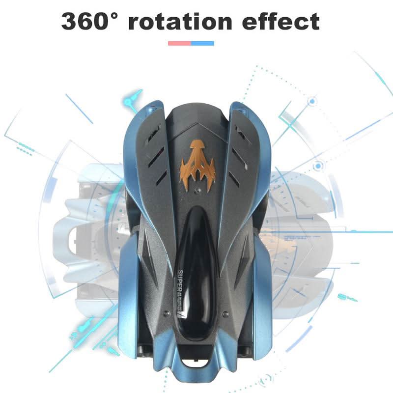Bestuurbare RC Stuntwagen met Wandklim en LED-verlichting voor Binnen | Sansoti