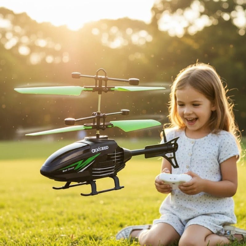Afstandsbestuurbare Helikopter voor Kinderen — Mini Drone met Stabilisatie en Gyroscoop — Binnen RC Helicopter met USB Oplaadkabel — Vliegtuig Speelgoed vanaf 6 Jaar | Sansoti