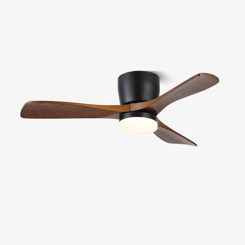 Plafondventilator met Verlichting Knox Strak Minimalistisch Scandinavisch Design Houten Bladen DC-Motor Dimbaar | Sansoti
