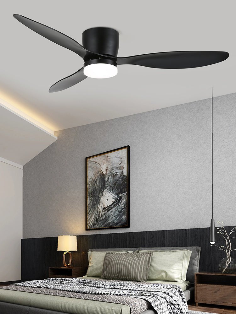 Plafondventilator met Verlichting Knox Strak Minimalistisch Scandinavisch Design Houten Bladen DC-Motor Dimbaar | Sansoti
