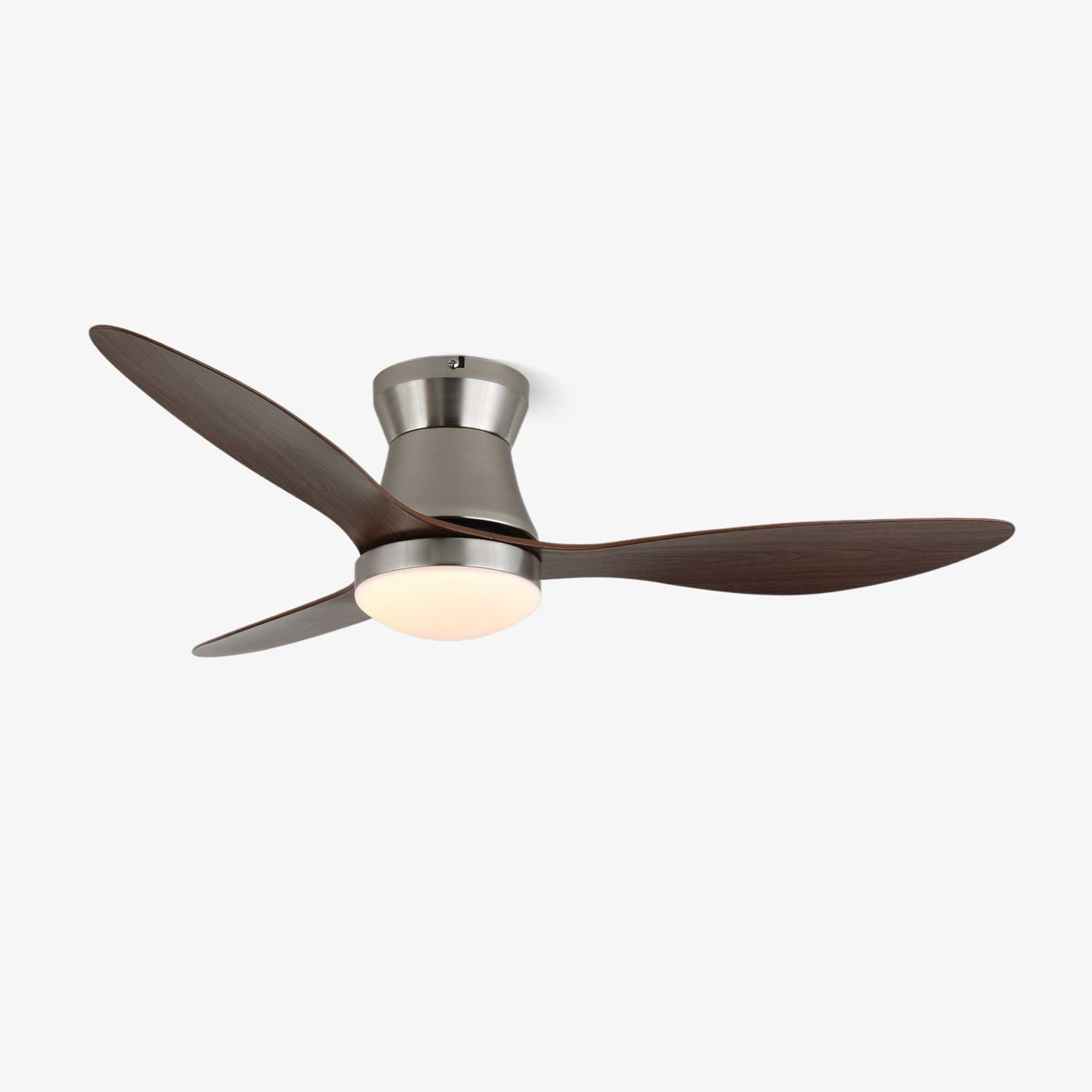 Modern Ceiling Fan Zerath with Lighting in Wood and Metal – Ø106cm – 6 Speeds – Remote Control – Quiet Motor Fan Lamp Bedroom Living Room Dining Room Fans Ceiling | Sansoti