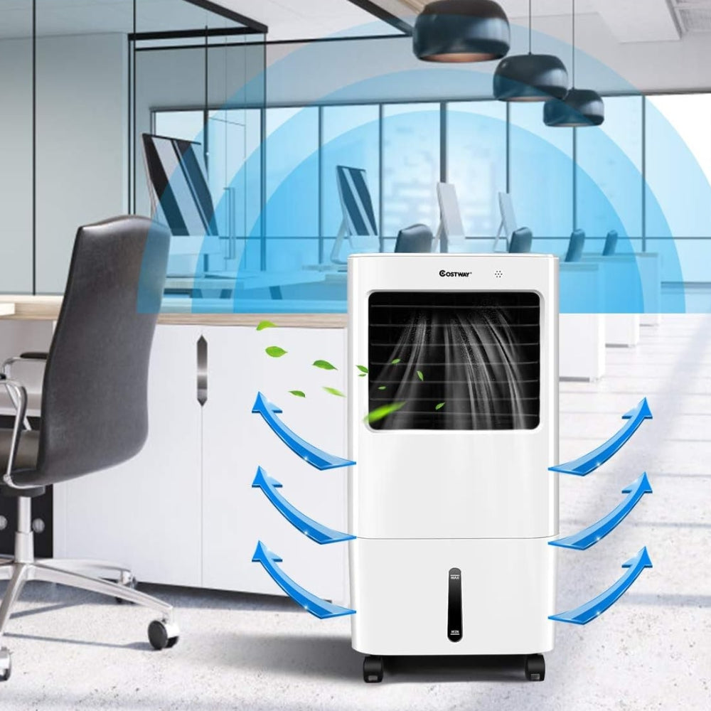 Mobiele Aircooler met Afstandsbediening & 10L Watertank – Stille Luchtkoeler voor Thuis | Sansoti