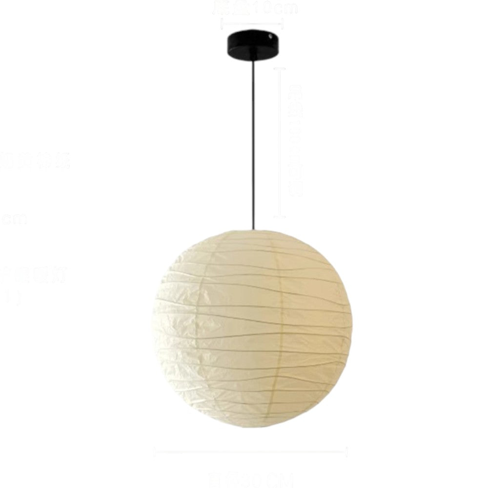 Akari hanglamp rijstpapier Ø30 Ø45 Ø55 wit woonkamer slaapkamer Japans design sfeerverlichting | Sansoti