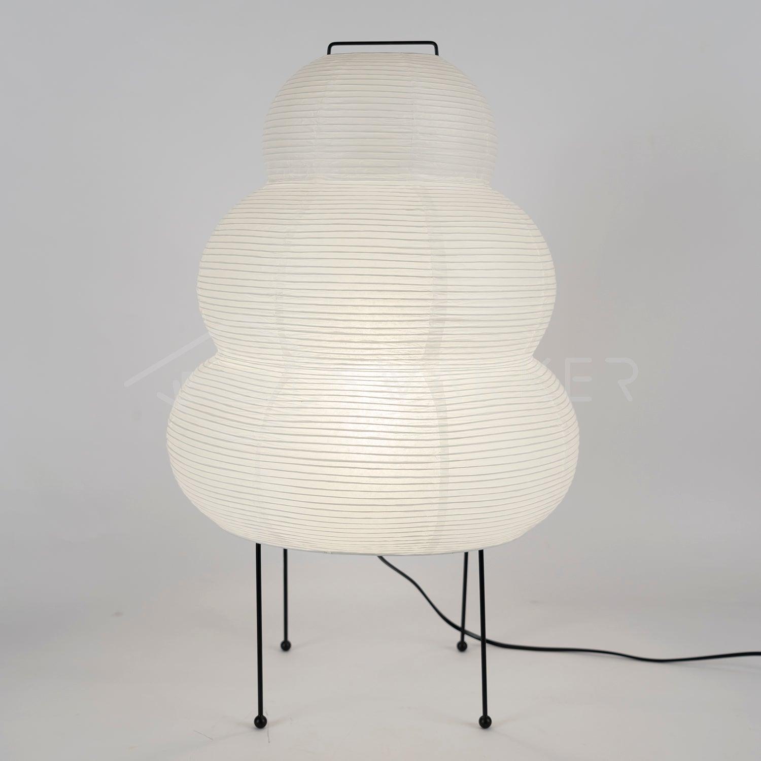 Japanse Lantaarn Tafellamp met Handgemaakt Moerbeipapier Scherm – 8 Maten – E26 Fitting – Plug & Play met 150 cm Snoer – Inspiratie 1951 Akari Lantaarns | Sansoti