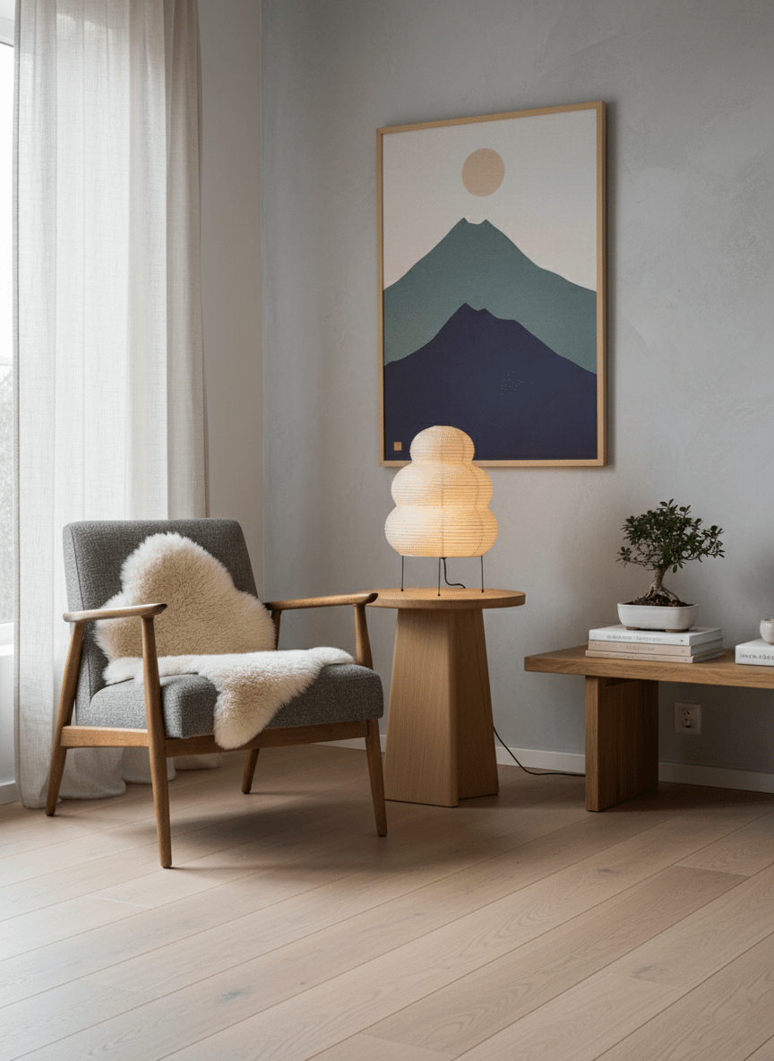 Japanse Lantaarn Tafellamp met Handgemaakt Moerbeipapier Scherm – 8 Maten – E26 Fitting – Plug & Play met 150 cm Snoer – Inspiratie 1951 Akari Lantaarns | Sansoti