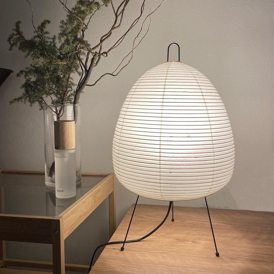 Japanse Lantaarn Tafellamp met Handgemaakt Moerbeipapier Scherm – 8 Maten – E26 Fitting – Plug & Play met 150 cm Snoer – Inspiratie 1951 Akari Lantaarns | Sansoti
