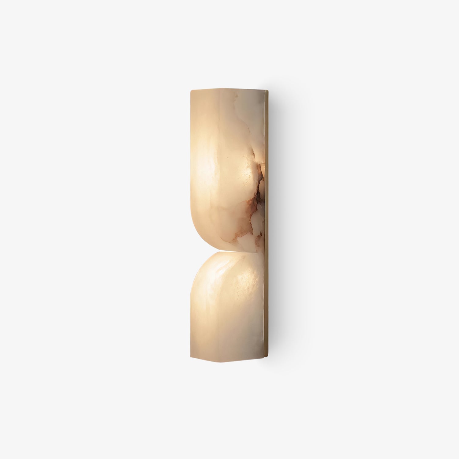Natuursteen Wandlamp – Massief Alabaster met Organische Vormgeving & Warm Licht | Sansoti