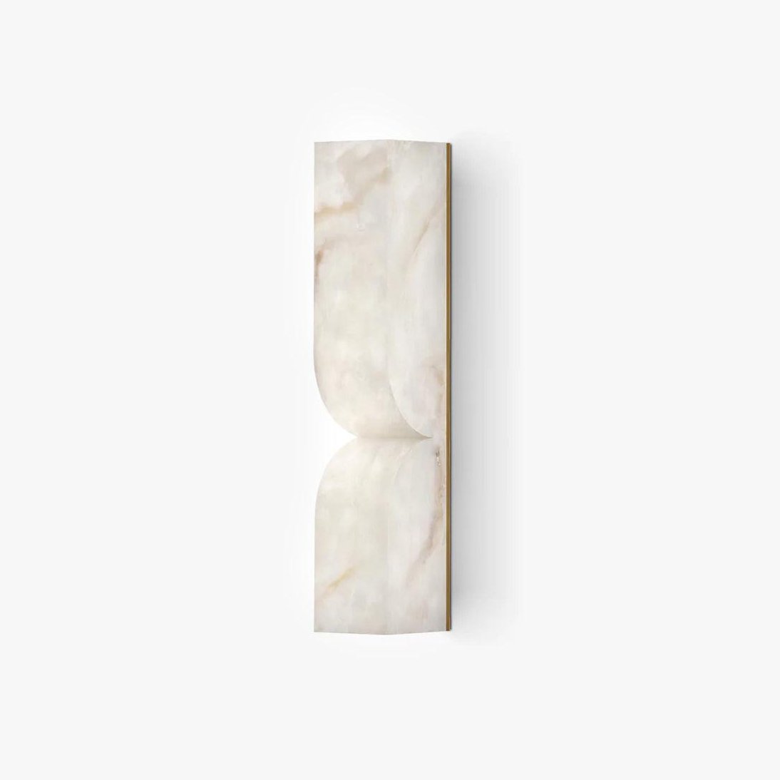 Natuursteen Wandlamp – Massief Alabaster met Organische Vormgeving & Warm Licht | Sansoti
