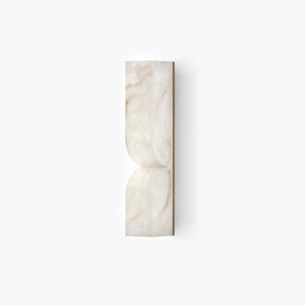 Natuursteen Wandlamp – Massief Alabaster met Organische Vormgeving & Warm Licht | Sansoti