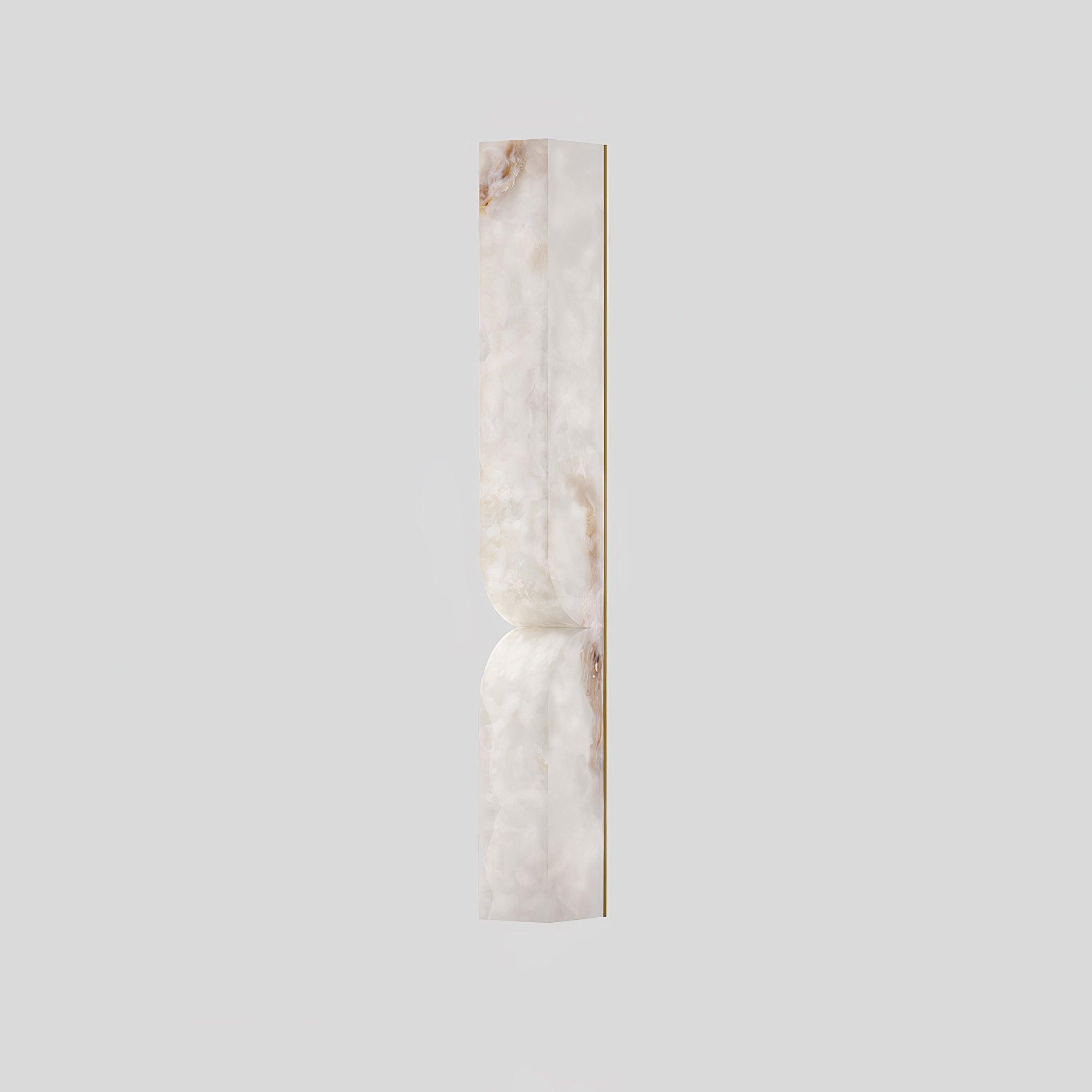 Natuursteen Wandlamp – Massief Alabaster met Organische Vormgeving & Warm Licht | Sansoti