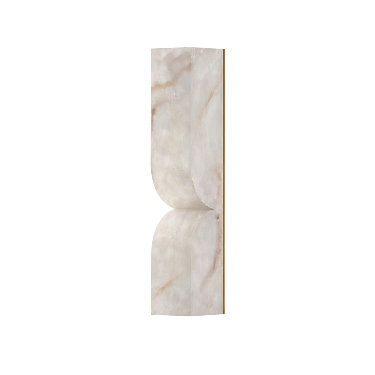 Natuursteen Wandlamp – Massief Alabaster met Organische Vormgeving & Warm Licht | Sansoti
