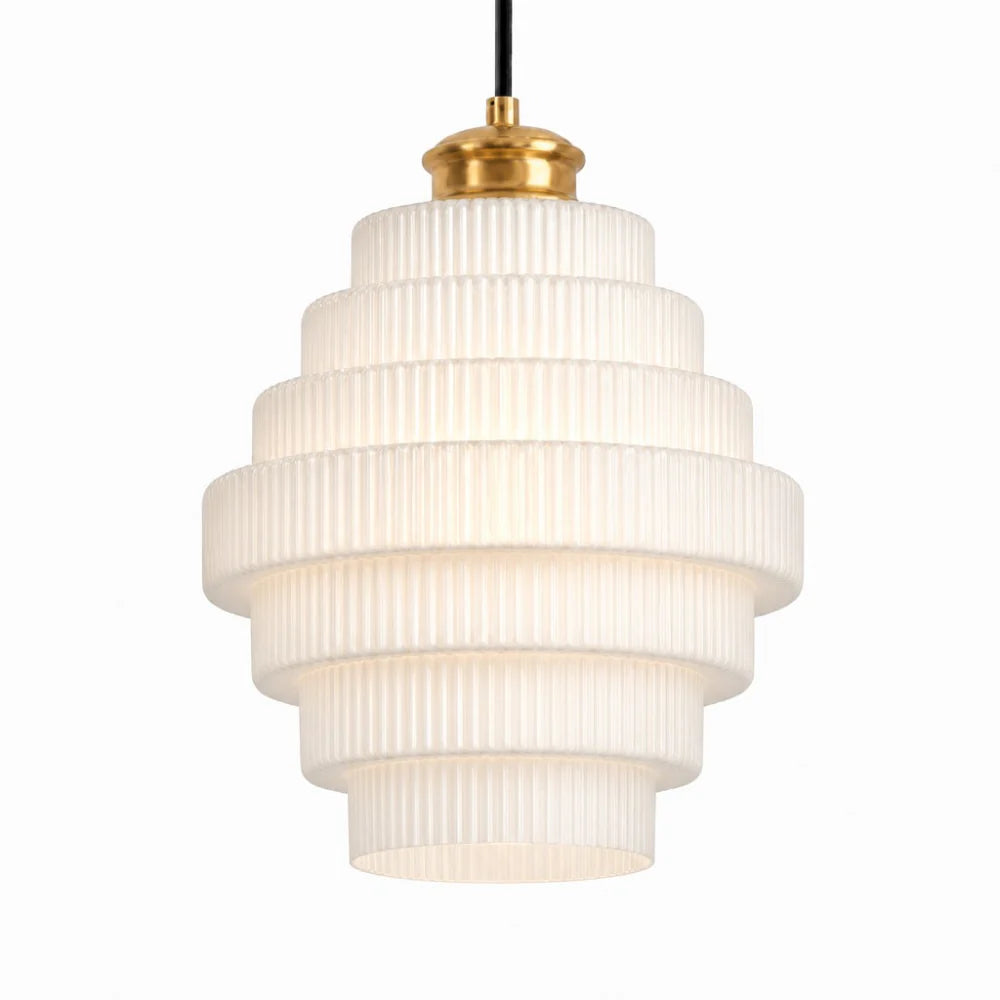 Glazen Hanglamp Gestreept Gekleurd Glas Flesmodel Scandinavische Verlichting voor Eetkamer Woonkamer Keukeneiland | Sansoti