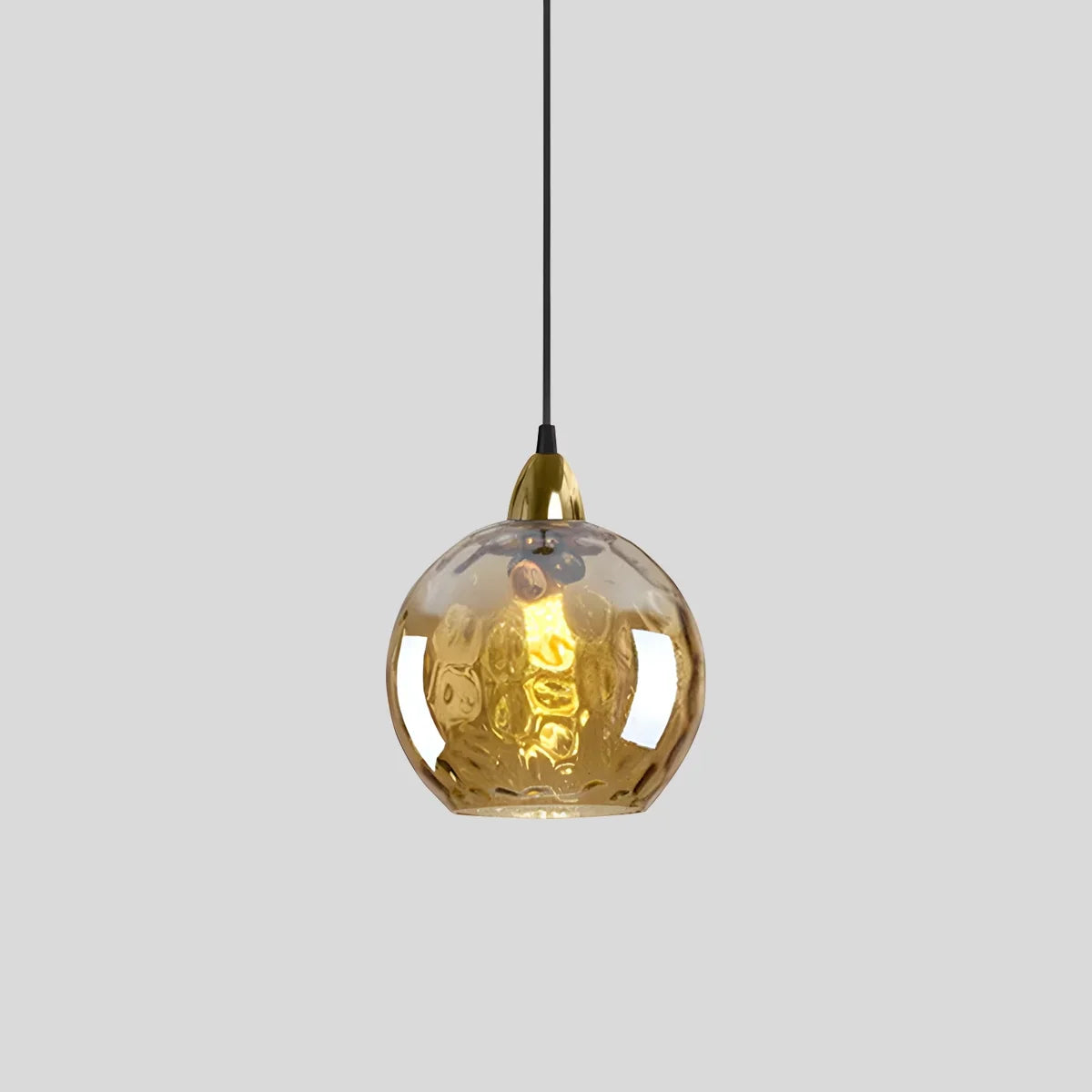 Suspension verre E26 20 cm gris table à manger salon chambre verre fumé lampe boule suspension éclairage d'ambiance | Restfield