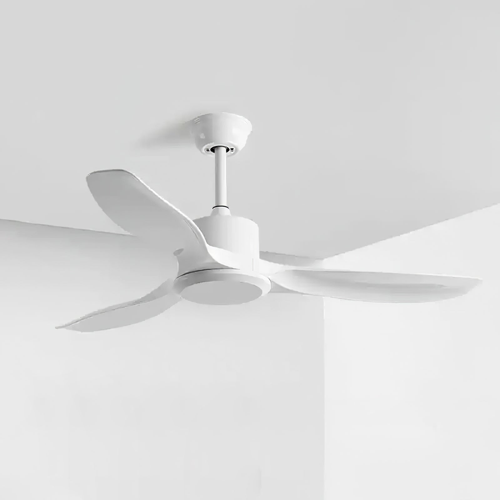 Minimalistische Plafondventilator Hout 106-132cm Met Afstandsbediening 5 Snelheden Omkeerbaar Koper Motor AC 110-240V | Sansoti