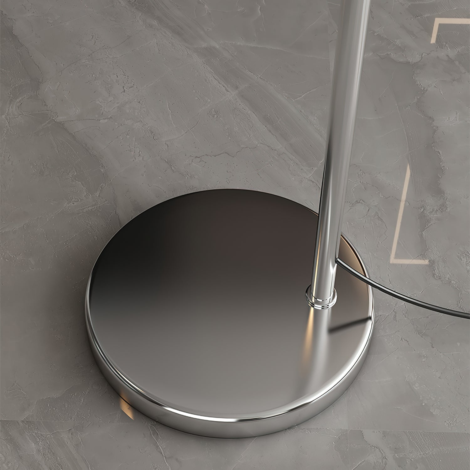 Verstelbare Vloerlamp Metaal Zwart Chroom Wit Telescopische Arm Leeslamp Modern Design | Sansoti