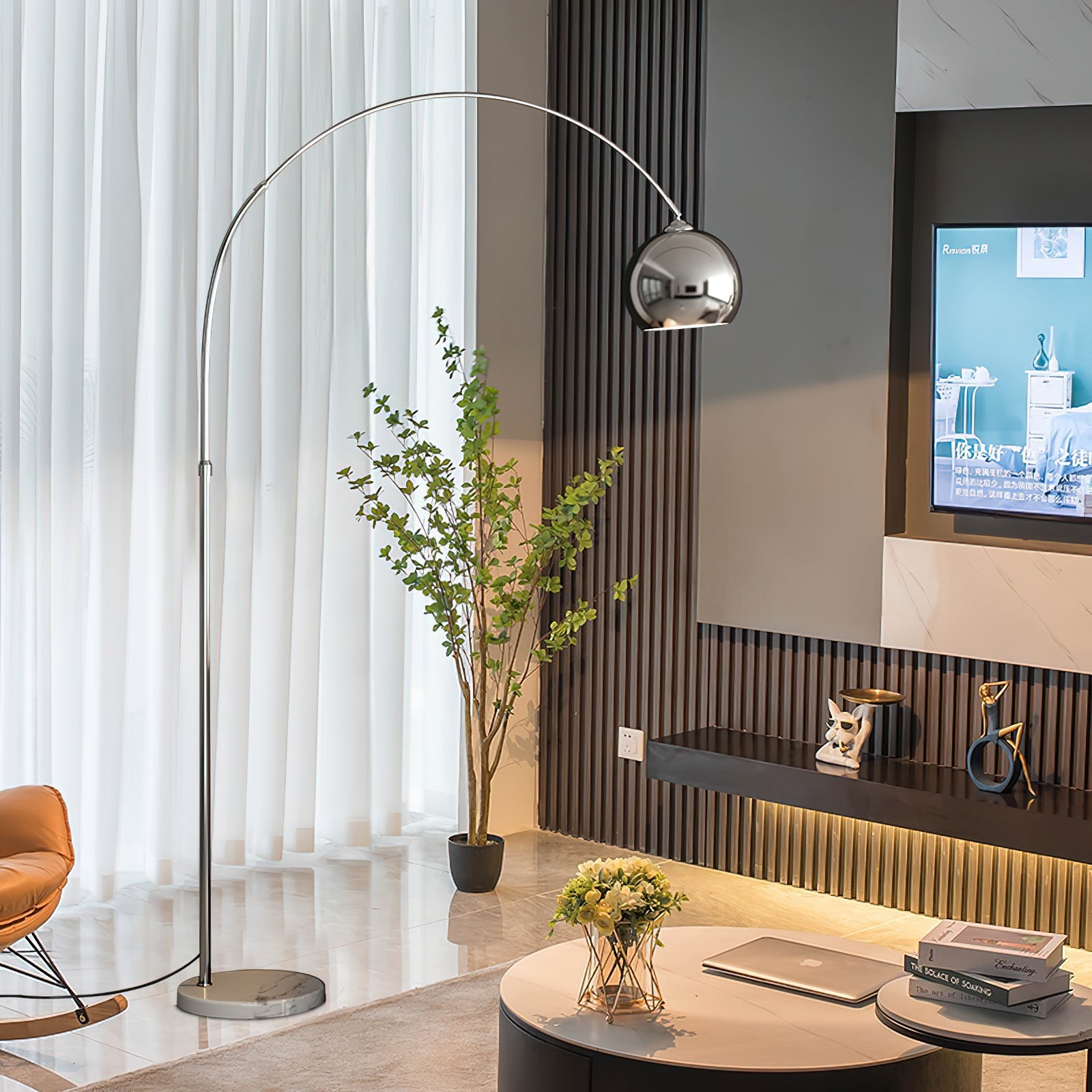 Verstelbare Vloerlamp Metaal Zwart Chroom Wit Telescopische Arm Leeslamp Modern Design | Sansoti