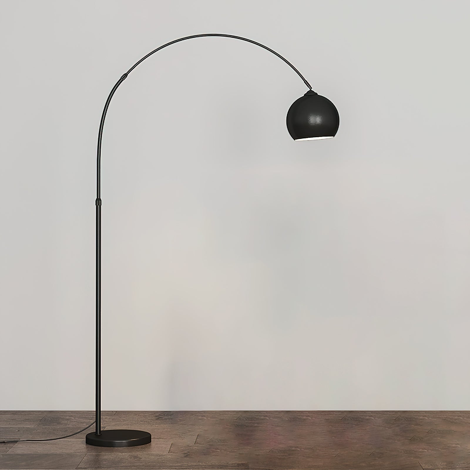 Verstelbare Vloerlamp Metaal Zwart Chroom Wit Telescopische Arm Leeslamp Modern Design | Sansoti