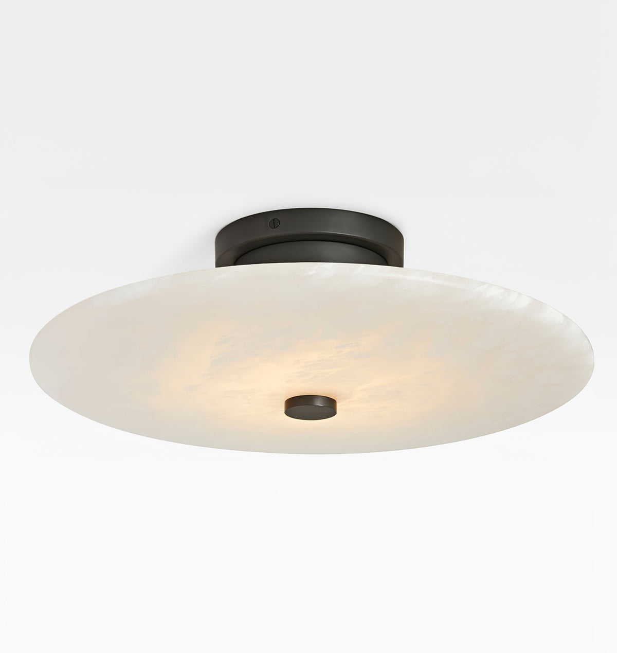 Alabaster-Deckenleuchte Messing & Schwarz LED Einbau-Wand- und Deckenbeleuchtung Modernes Design Rund Schlafzimmer | Sansoti