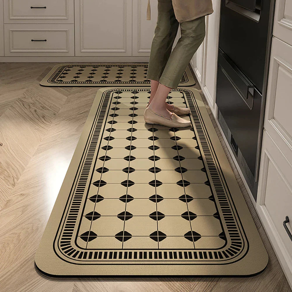 Antislip Keukenloper Polyester Wasbaar Comfort en Veiligheid in Diverse Maten en Patronen voor Keuken Gang Werkruimte Modern Interieur Design | Sansoti
