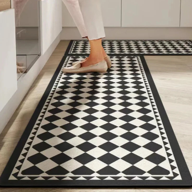 Antislip Keukenloper Polyester Wasbaar Comfort en Veiligheid in Diverse Maten en Patronen voor Keuken Gang Werkruimte Modern Interieur Design | Sansoti