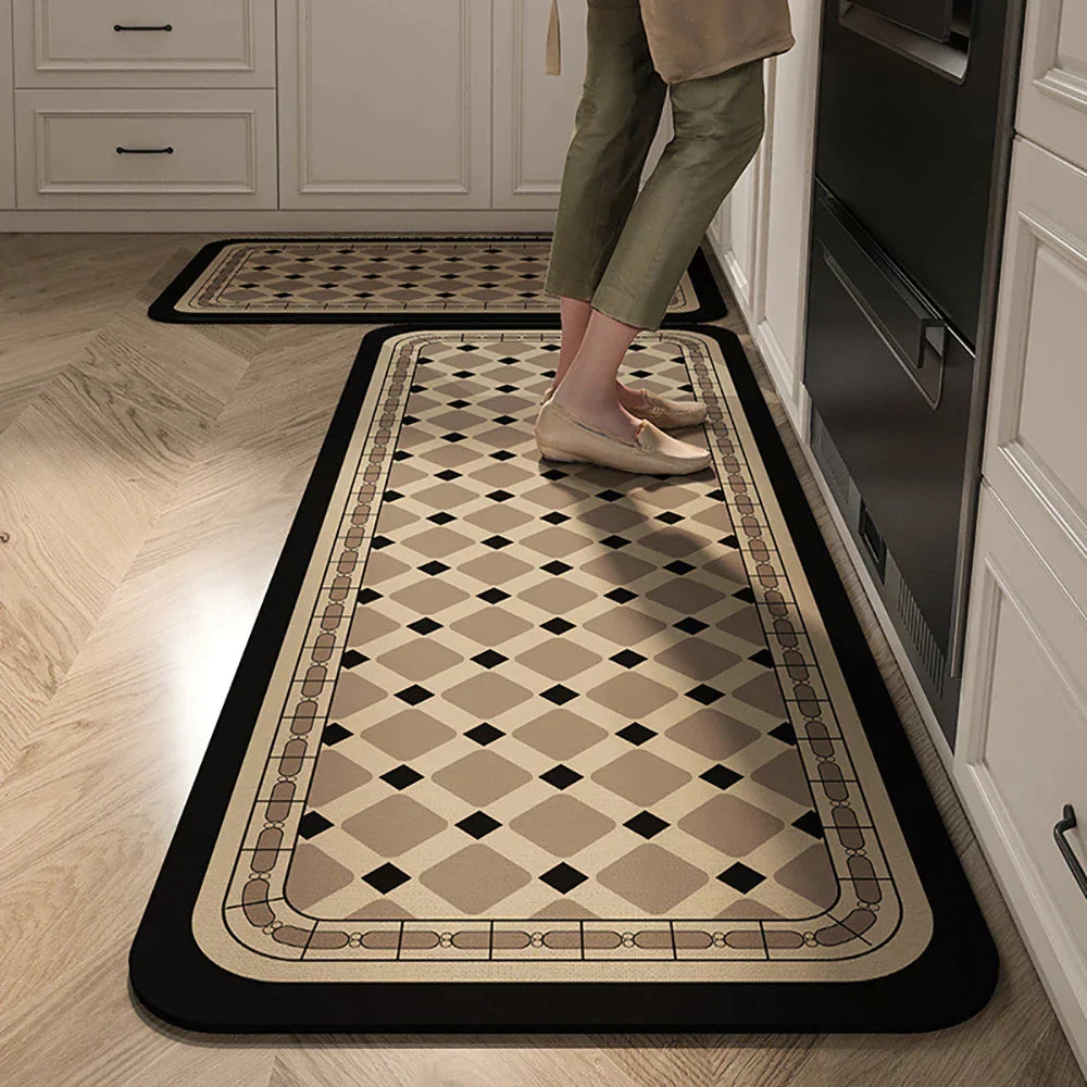 Antislip Keukenloper Polyester Wasbaar Comfort en Veiligheid in Diverse Maten en Patronen voor Keuken Gang Werkruimte Modern Interieur Design | Sansoti