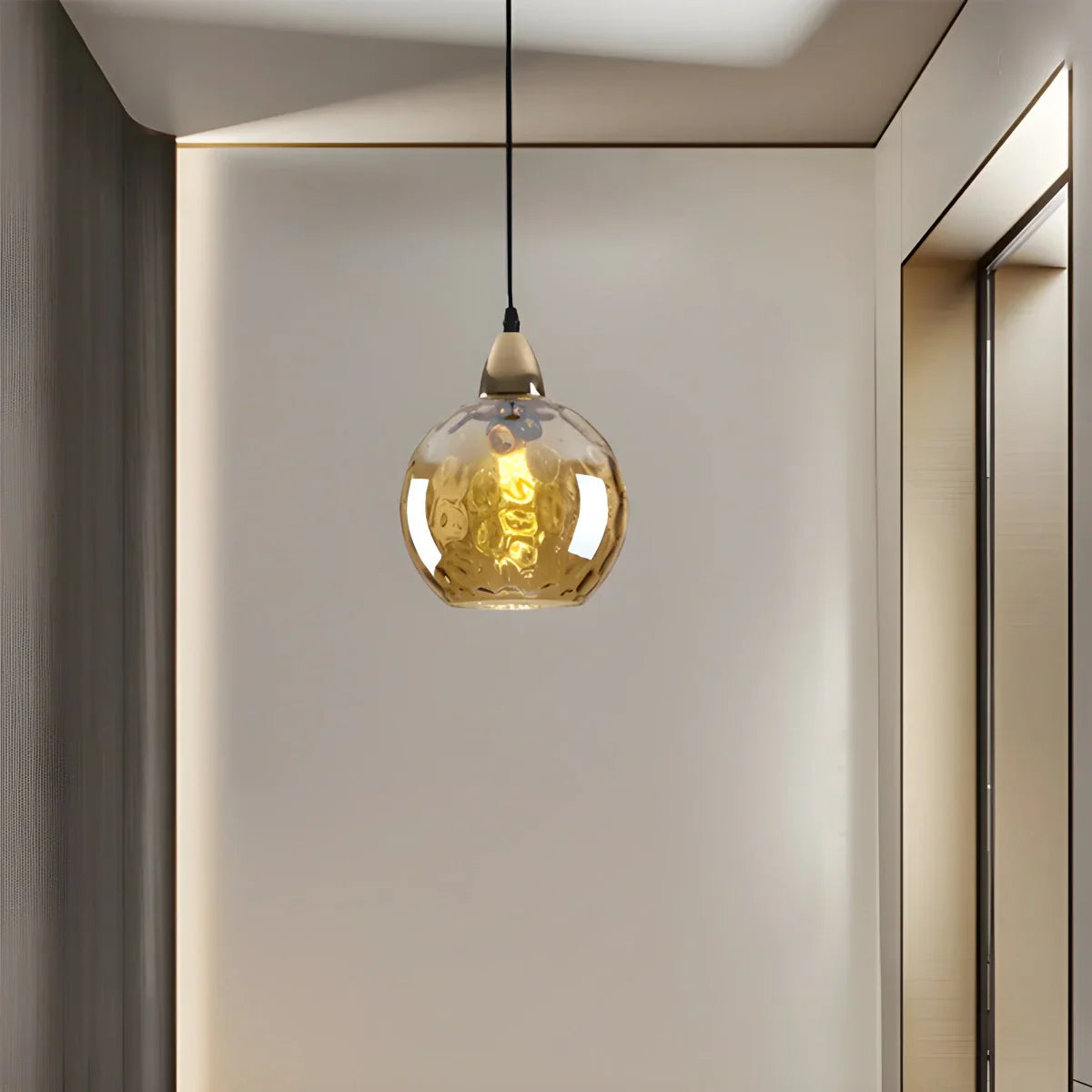 Suspension verre E26 20 cm gris table à manger salon chambre verre fumé lampe boule suspension éclairage d'ambiance | Restfield
