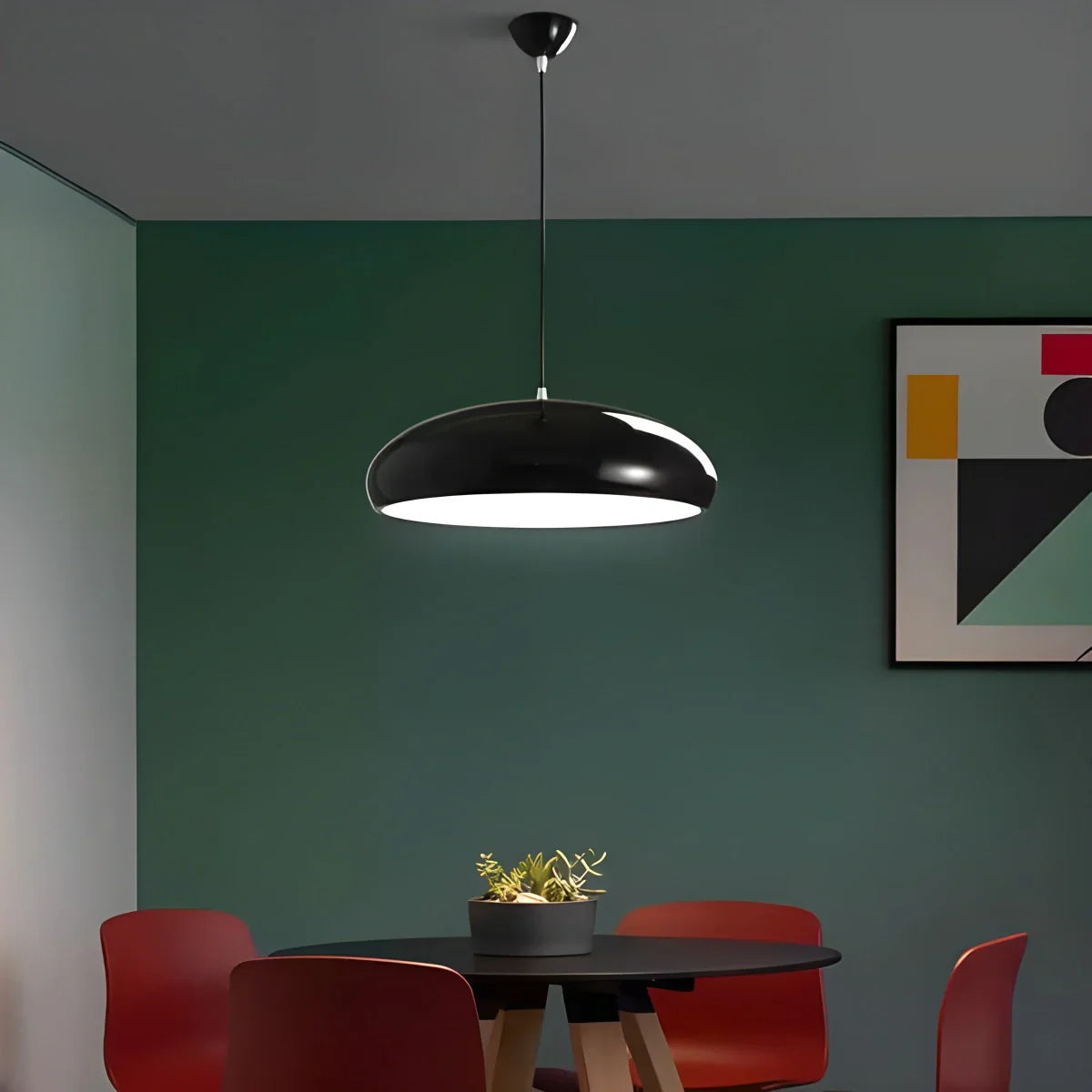 Hanglamp Metaal Acryl E26 Zwart Eettafel Kookeiland Design plafondlamp moderne pendellamp woonkamer keuken | Sansoti