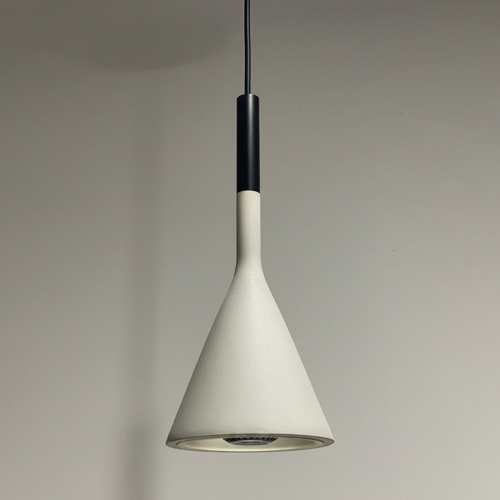 Betonnen Hanglamp Conisch Design Grijs Zwart Wit Rood Minimalistisch Eetkamer Woonkamer Slaapkamer Sfeervol E26 E27 Fitting | Sansoti
