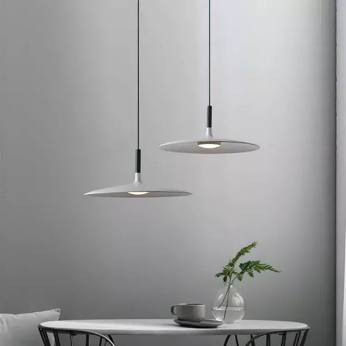 Hanglamp met Conische Kap – Resin Sculptural Pendant in Zes Kleuren, Geïntegreerde LED 3000K of Dimbaar, Moderne Lamp voor Eetkamer Keukeneiland | Sansoti