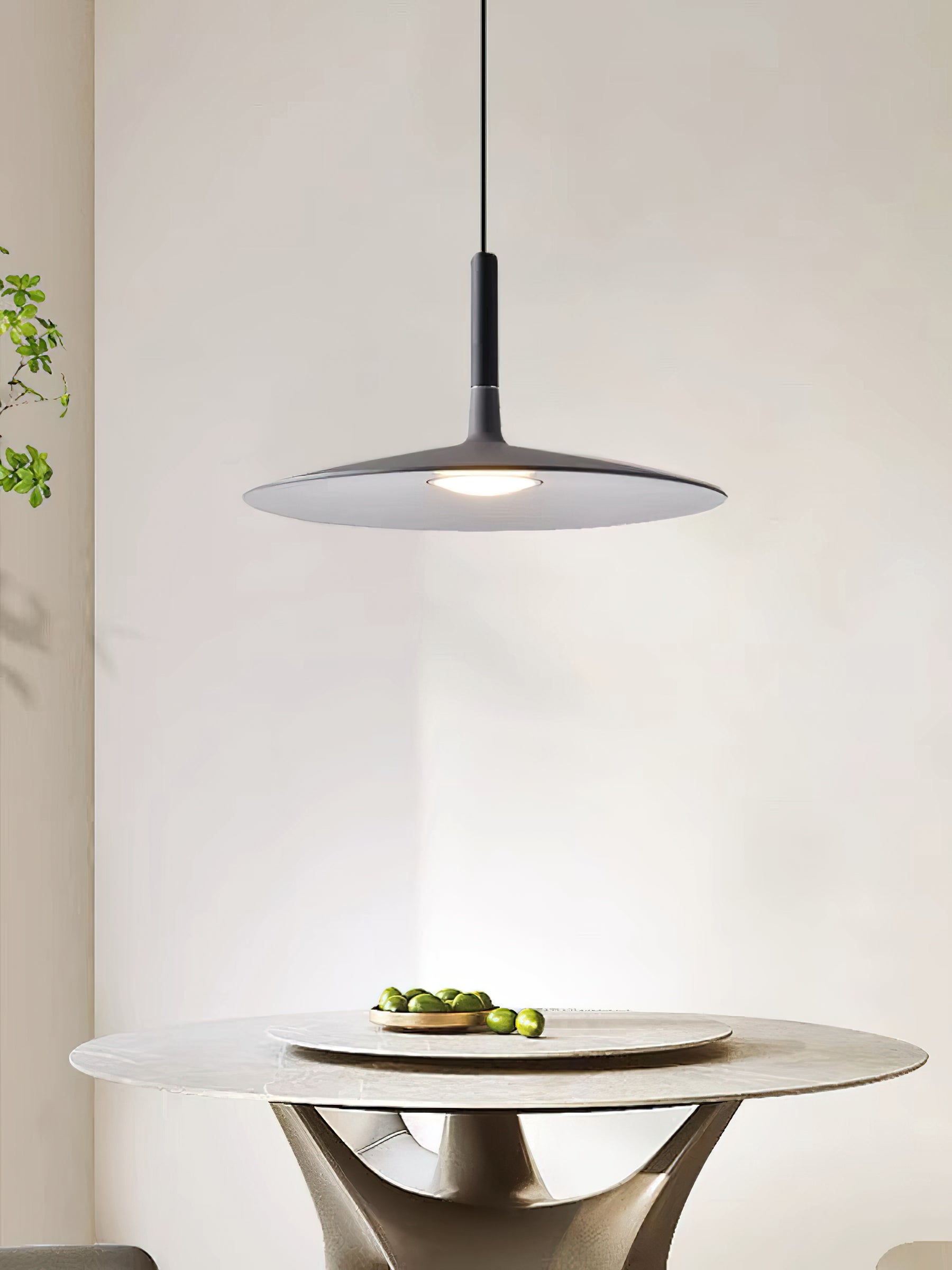 Hanglamp met Conische Kap – Resin Sculptural Pendant in Zes Kleuren, Geïntegreerde LED 3000K of Dimbaar, Moderne Lamp voor Eetkamer Keukeneiland | Sansoti
