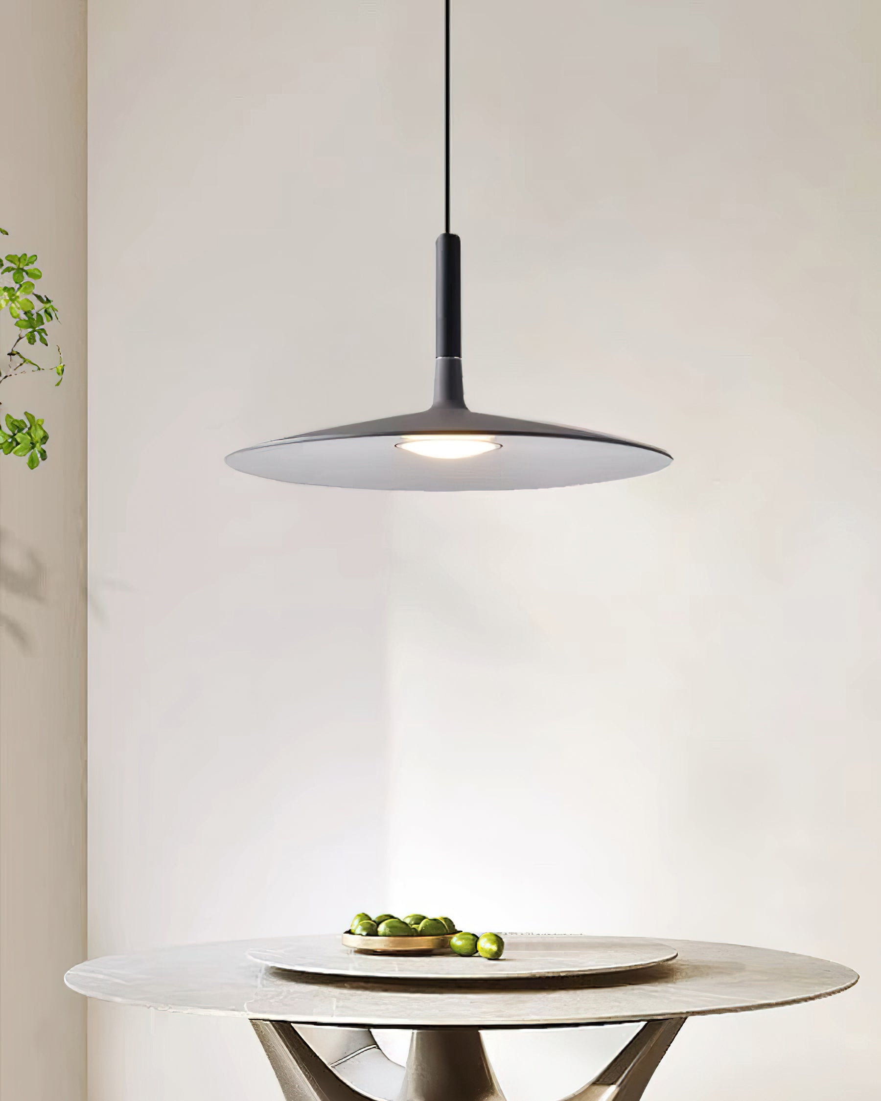 Hanglamp met Conische Kap – Resin Sculptural Pendant in Zes Kleuren, Geïntegreerde LED 3000K of Dimbaar, Moderne Lamp voor Eetkamer Keukeneiland | Sansoti