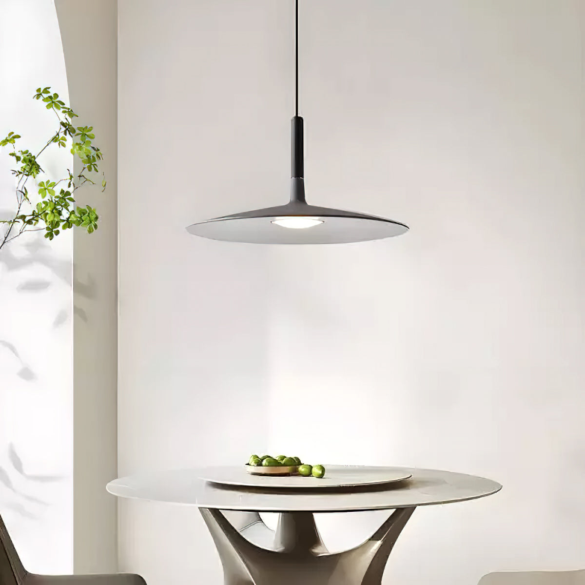 Hanglamp met Conische Kap – Resin Sculptural Pendant in Zes Kleuren, Geïntegreerde LED 3000K of Dimbaar, Moderne Lamp voor Eetkamer Keukeneiland | Sansoti