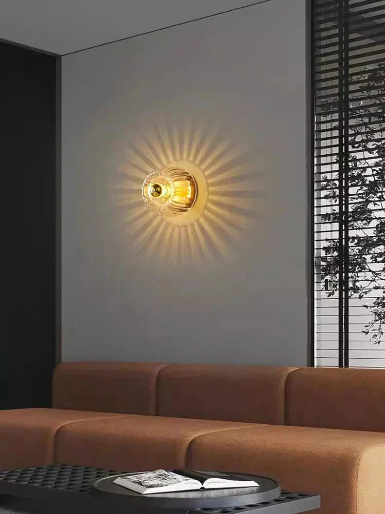 Minimalistische Glas-Wandleuchte – Warmes Stimmungslicht für Wohnzimmer & Flur | Restfield
