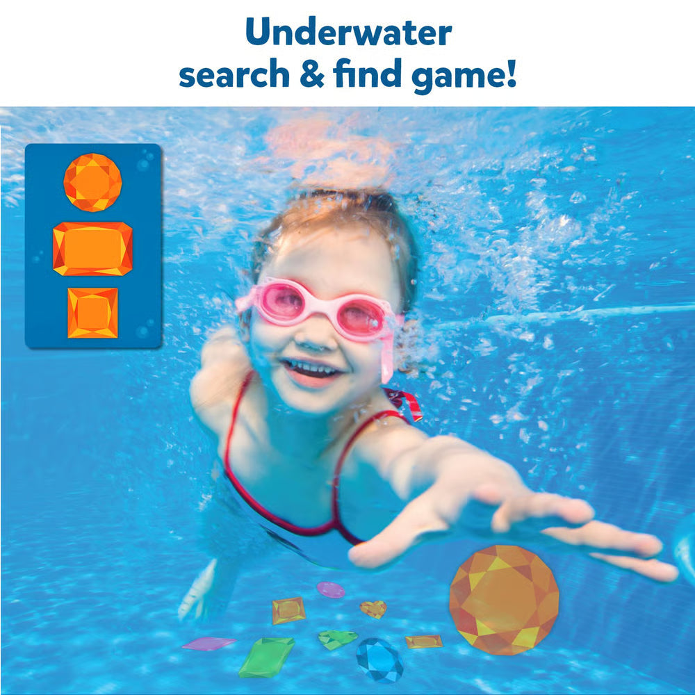 Underwater Game with Gemstones and Challenges for Pool Fun, Diving Adventures, and Water Play for Children | Sansoti
