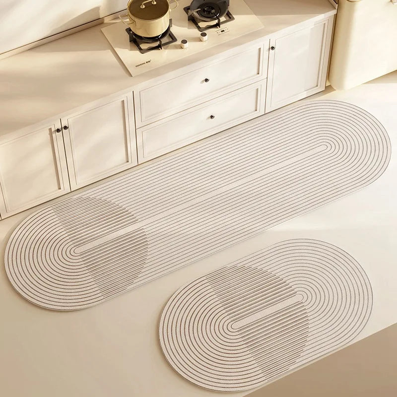 Absorberend Diatomeeënaarde Badmat Antislip Snel Drogend Waterabsorberend Vloerkleed Badkamer Keuken | Sansoti