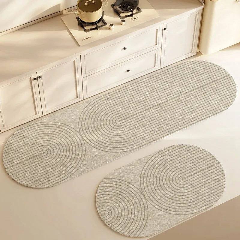 Absorberend Diatomeeënaarde Badmat Antislip Snel Drogend Waterabsorberend Vloerkleed Badkamer Keuken | Sansoti