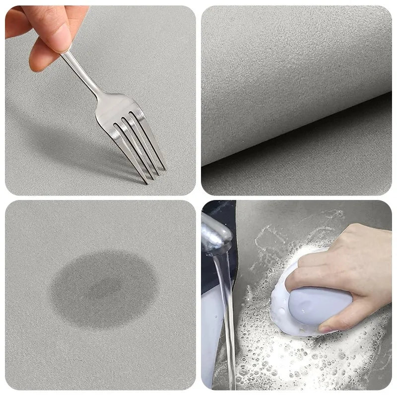 Absorberend Diatomeeënaarde Badmat Antislip Snel Drogend Waterabsorberend Vloerkleed Badkamer Keuken | Sansoti