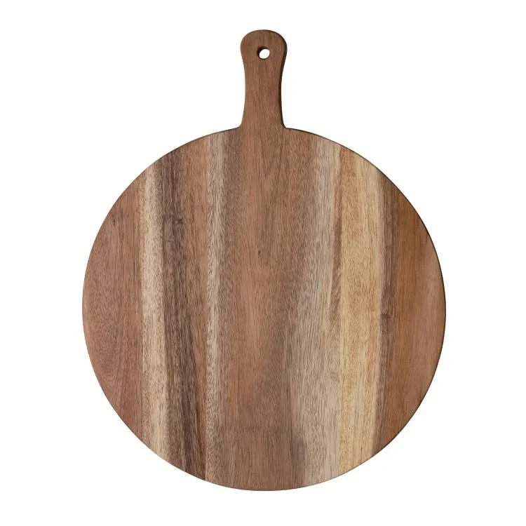 Rond Houten Snijplank Suar Hout Medium XL Serveerschaal Multifunctioneel Keukenaccessoire Serveerplank | Sansoti