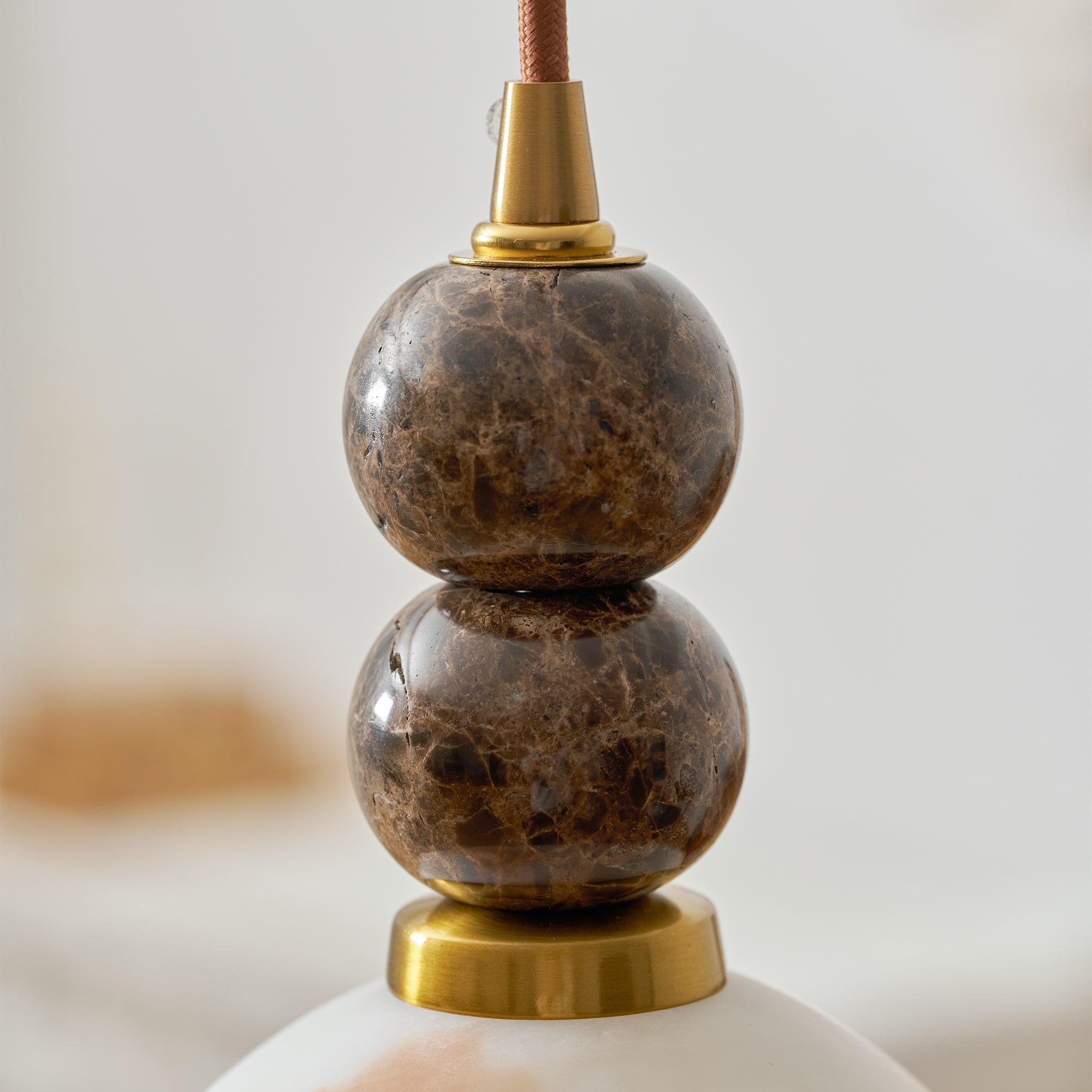 Hanglamp met Marmer en Imitatie Albast – Elegant Design met Zacht Licht | Sansoti