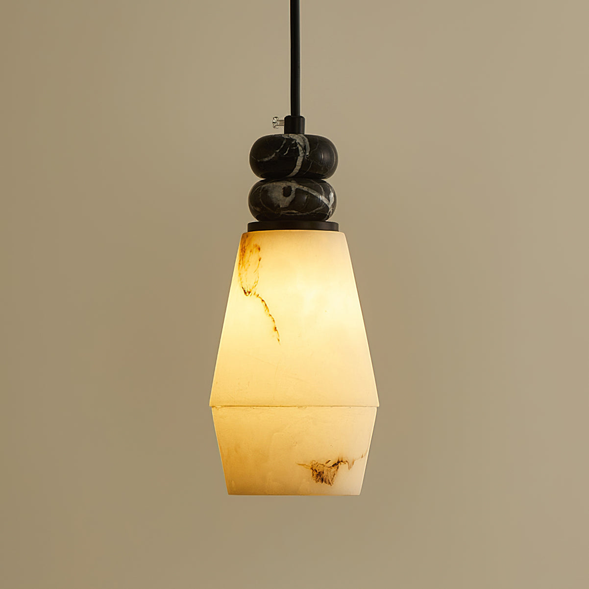 Hanglamp met Marmer en Imitatie Albast – Elegant Design met Zacht Licht | Sansoti