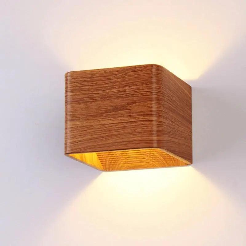Wandlamp Hout Faux Slaapkamer Scandinavisch Design Nordic Stijl Verlichting | Sansoti