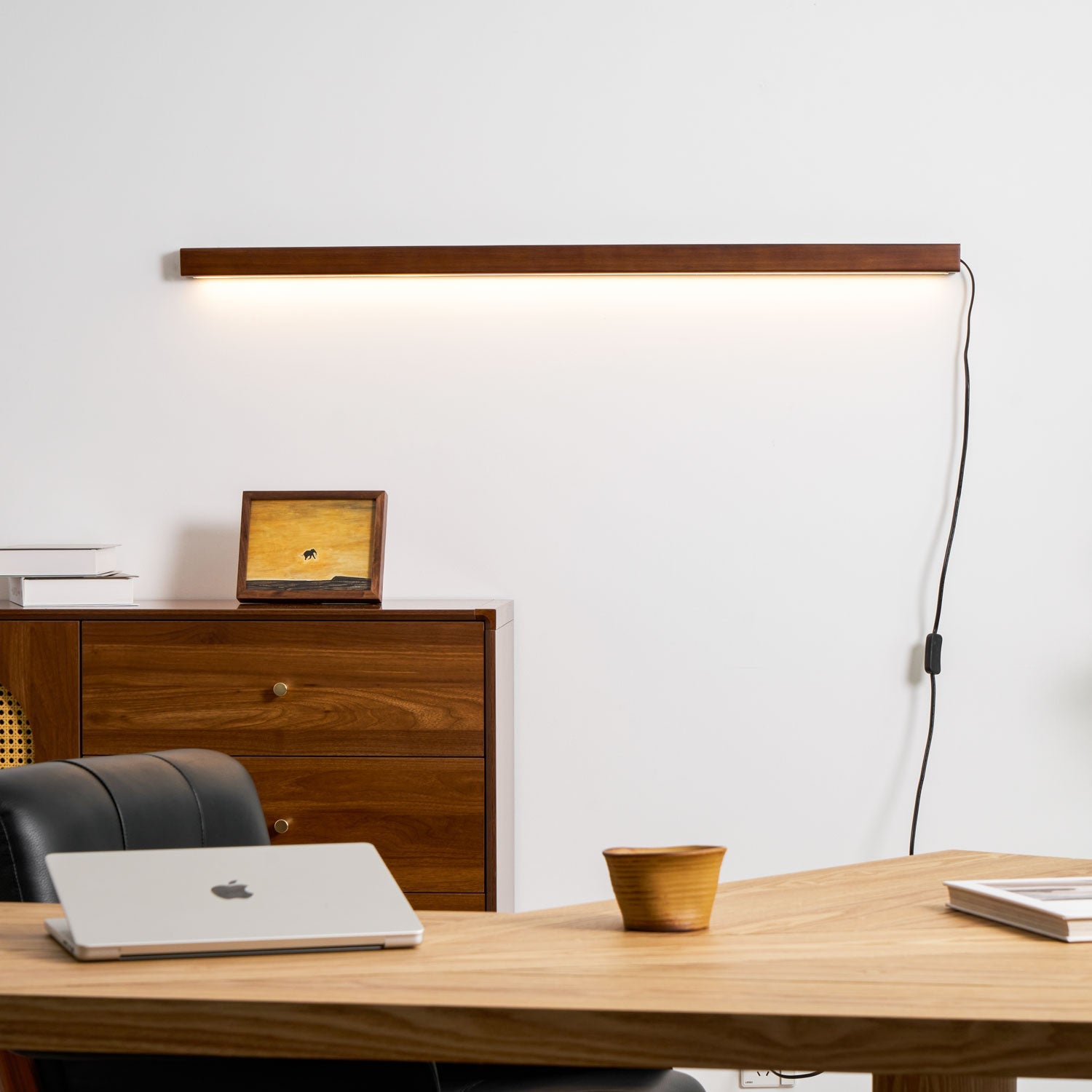 Ronde Houten Wandlamp met LED — Scandinavisch Design met Dimfunctie — Verkrijgbaar in Drie Maten | Sansoti