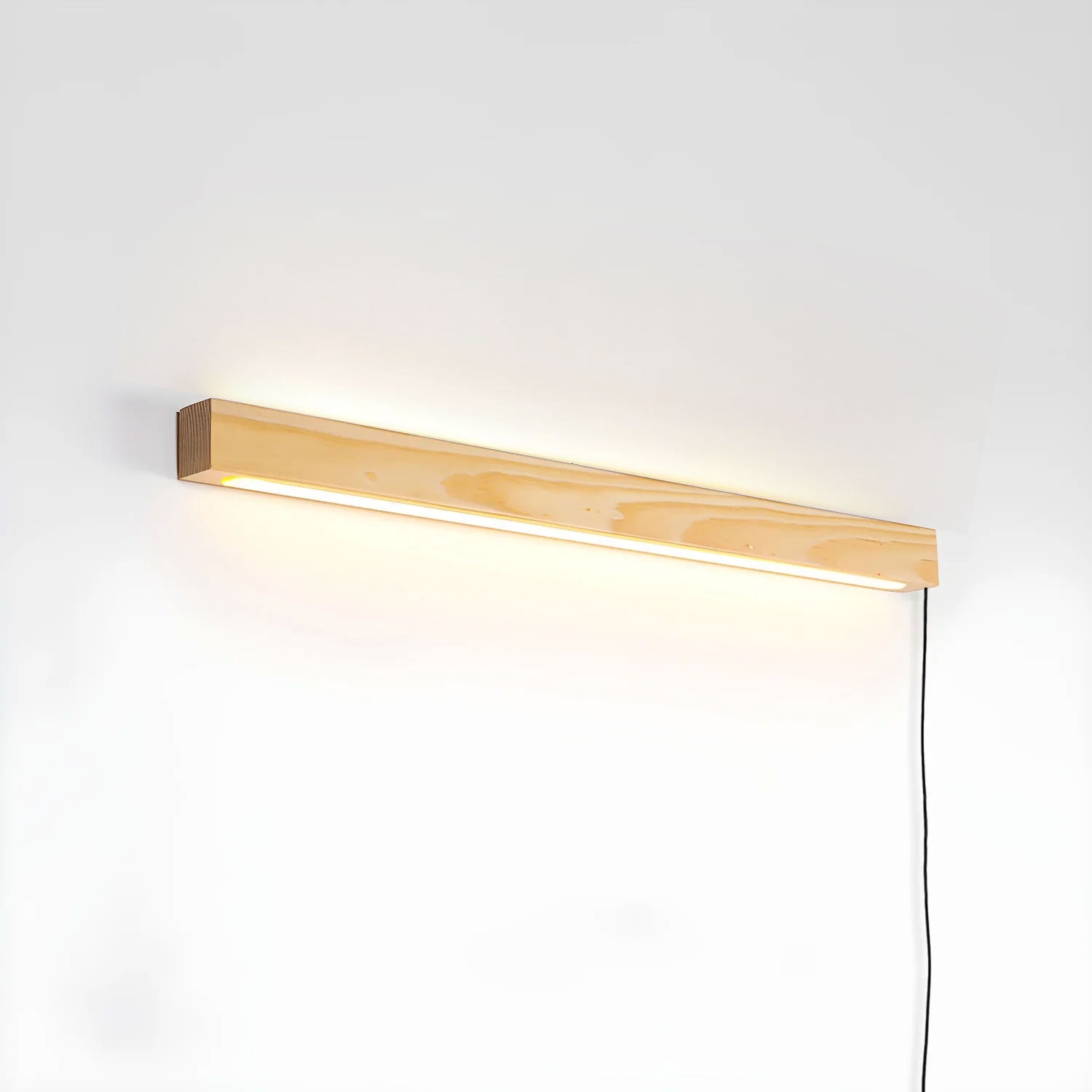 Ronde Houten Wandlamp met LED — Scandinavisch Design met Dimfunctie — Verkrijgbaar in Drie Maten | Sansoti
