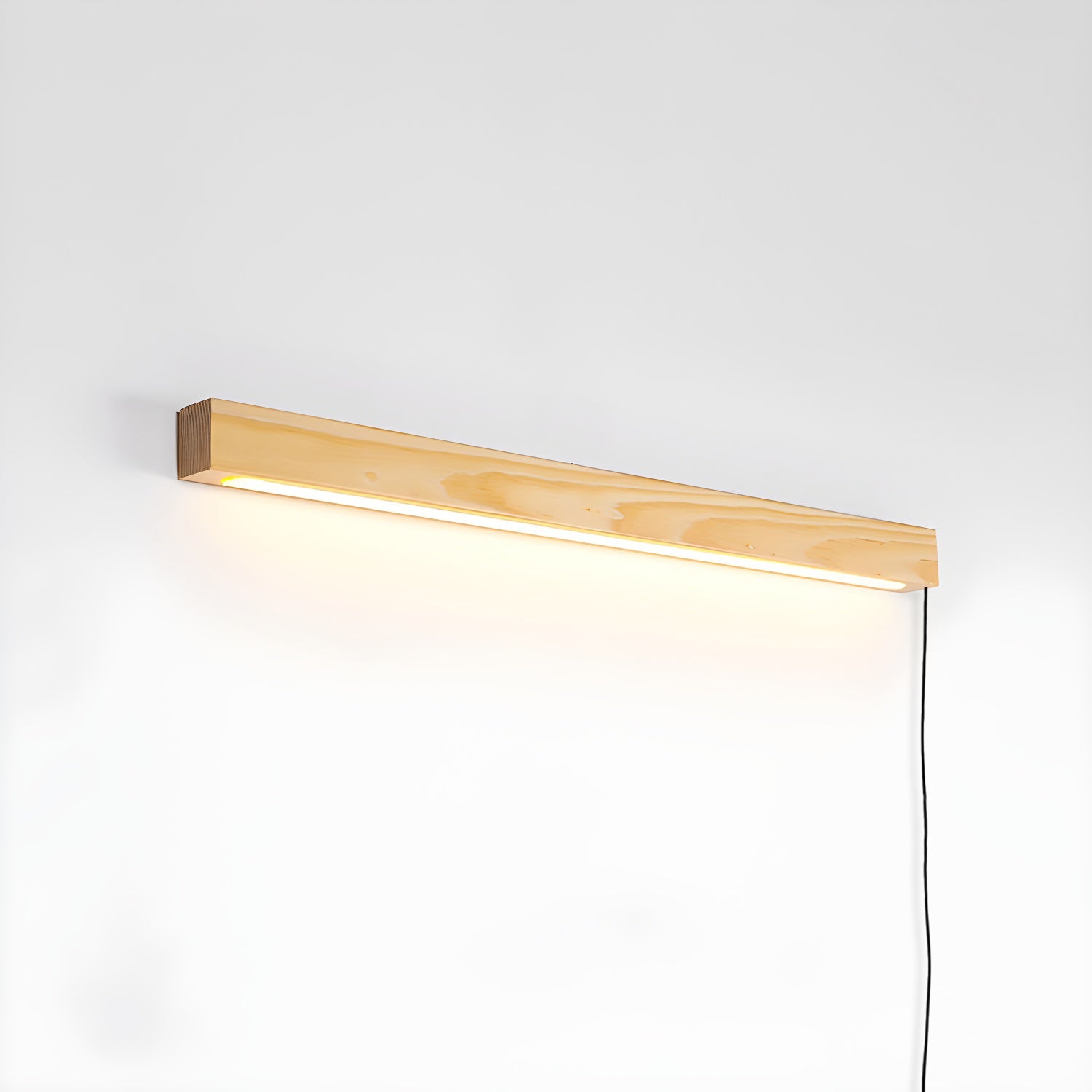 Ronde Houten Wandlamp met LED — Scandinavisch Design met Dimfunctie — Verkrijgbaar in Drie Maten | Sansoti