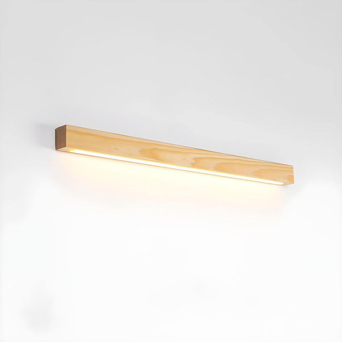Wooden Wall Lamp Linear Design LED Lighting for Hallway Bedroom Modern Minimalist Scandinavian | Sansoti