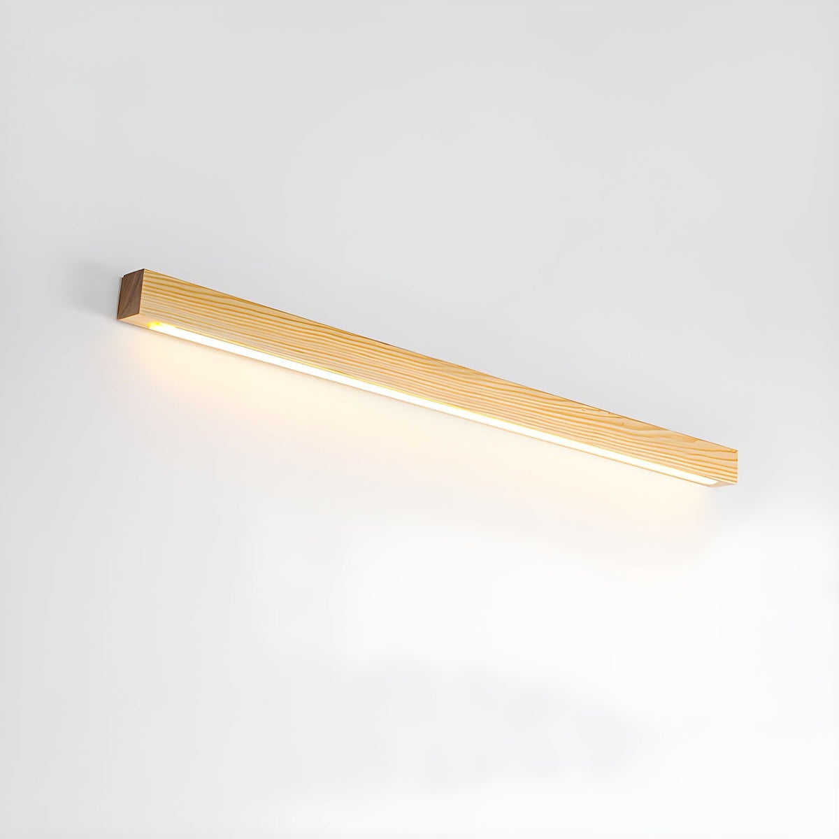 Wooden Wall Lamp Linear Design LED Lighting for Hallway Bedroom Modern Minimalist Scandinavian | Sansoti
