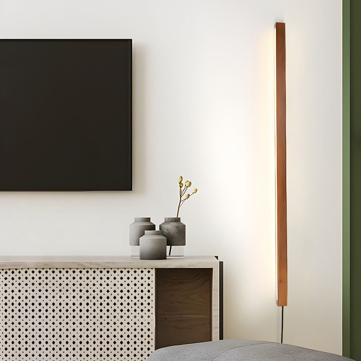 Ronde Houten Wandlamp met LED — Scandinavisch Design met Dimfunctie — Verkrijgbaar in Drie Maten | Sansoti